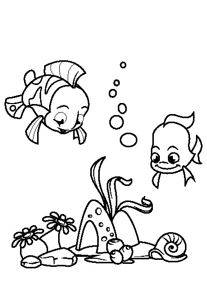 کتاب رنگ آمیزی برای کودکان | مجموعه رنگ آمیزی دنیای زیر آب با ماهی ها